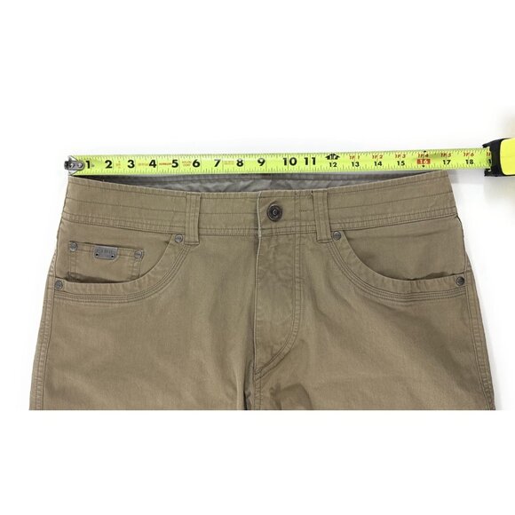 Kuhl Revolvr Pants Mens Vintage Patina Dye Outdoor Hiking Work Size 34x30 Khaki - Picture 6 of 14